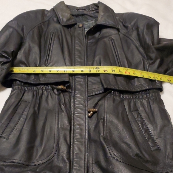 Sergio Vaducci Black Genuine Leather Jacket - Picture 8 of 13